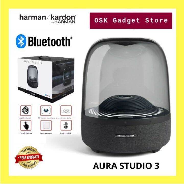 Harman Kardon Aura Studio 3 Powered Wireless Bluetooth Speaker 1 Year
