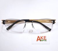กรอบแว่นสายตาPOLO ชนิดไม่มีค่าสายตา กรอบแว่นสำหรับตัดประกอบเลนส์แว่นตา ตัดเลนส์แว่นได้ทุกชนิด พร้อมกล่องผ้าเช็ดเลนส์BY Akesoptik.