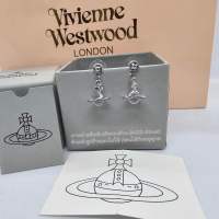 Vivienne Westwood Saturn Earrings  ต่างหูวิเวียน เวสวู๊ด อะไหล่ทอง จี้ดาวเสาร์ บอลคริสตัล  งานสวย