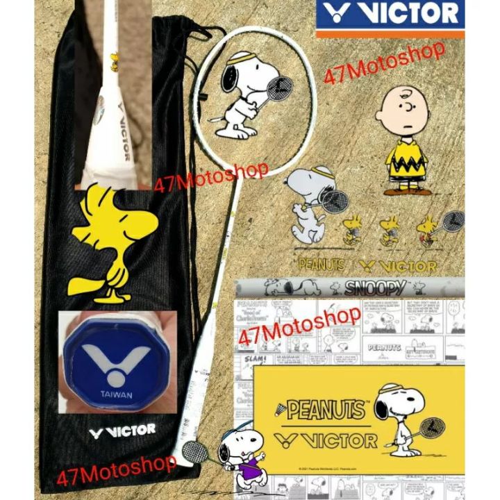 ไม้แบดมินตัน-victor-snoopy-ไม้ต่างประเทศนำเข้าจากประเทศ-จีน-ตีดีมากน้ำหนักเบา4uส่งจากไทย