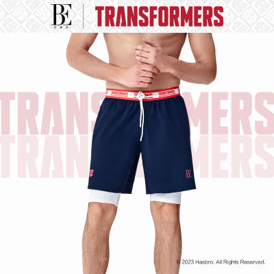 BE กางเกงว่ายน้ำผู้ชายรุ่นร่วมยี่ห้อ vandan Transformers กางเกงชายหาดวันหยุดกางเกงกีฬาอเนกประสงค์แบบใหม่