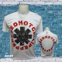 เสื้อวง RED HOT วงร็อค ไม่มีตะเข็บข้าง คอฟิต ป้ายUs เสื้อวินเทจ เสื้อทัวร์ วงร็อคต่างประเทศ