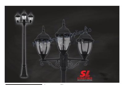 SL-11-5018CF/BK-M/3A SL Lightingไฟสนามไฟหัวเสา(นอกบ้าน)รหัสสินค้า SL-11-5018CF/BK/3A
Pole Lamp Eye Protection Aluminium Glass LED Outdoor Light Die-Cast Pole Light