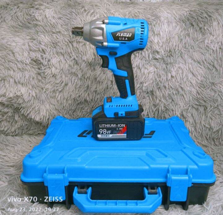 Original Flyman Usa Brushless Cordless Impact Wrench Lithiumion (98v