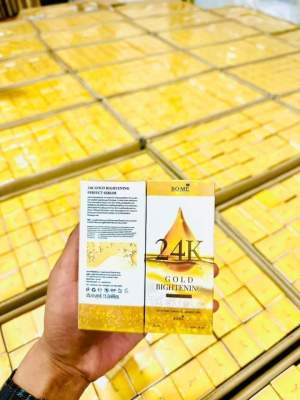 BO-ME 24K Gold Bightening Perfect Serum  24เค โกลด์ ไบร์ทเทนนิ่ง เพอเฟคท์ เซรั่ม. TTP Day & Night Cream