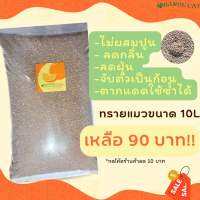 ทรายแมว ออเรนจ์แคท ขนาด 10L กลิ่นแอปเปิ้ล ไม่ผสมปูน ปลอดภัยต่อน้องแมว