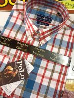 ?Polo Valente" เสื้อเชิ้ตแขนยาวสก็อต จัดโปร ลดสูงสุด80%จาก1,890฿เหลือ590฿