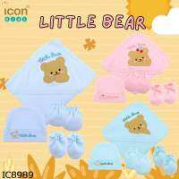 ??ลดล้างสต๊อค?? ผ้าห่อตัวเด็กแรกเกิด ไซด์จัมโบ้ ผ้าแซนวิส-Little bear