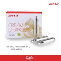 หลอดแก๊สวิปครีม Mosa Cream Chargers แก๊สวิป โมซ่า 1กล่อง บรรจุ10หลอด