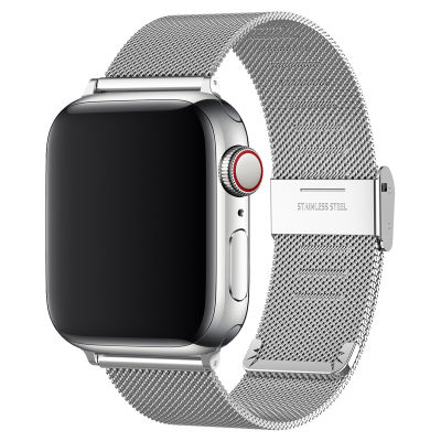 สายนาฬิกาเหมาะสำหรับนาฬิกาแอปเปิ้ล S7สายนาฬิกาสำหรับ Apple watch7 S6มิลานิสแน็ป iwatch7/8/6/3/4 /se/ 5รุ่น S5อุปกรณ์สแตนเลสโลหะสำหรับผู้ชายและผู้หญิงมม.