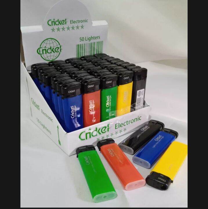 1 box cricket disposable lighter 50 pcs in 1 box | Lazada PH