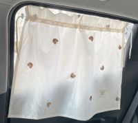 Embroidery car sun blind ม่านบังแสงในรถ ผ้าโปร่ง