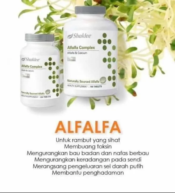 Alfalfa By Shaklee Bagus Untuk Kesihatan Dalaman Wanita Umpama Kacip Fatimah Moden Penggalak Susu Badan Untuk Mencuci Darah Kotor Dan Pelbagai Lagi Lazada