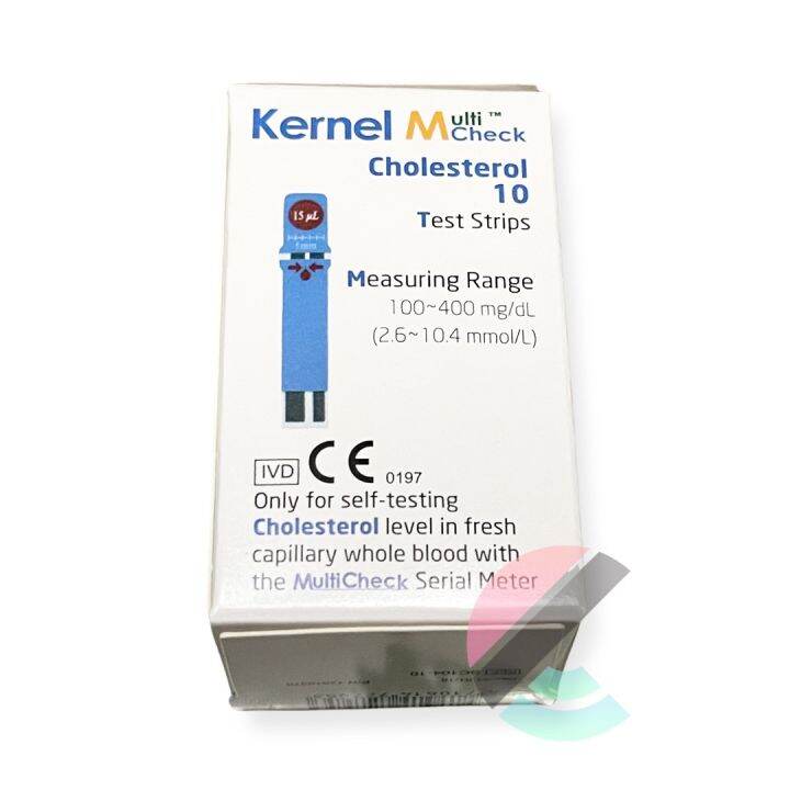 Cholesterol test Strips for Kernel MultiCheck 3 in 1 device 10’s