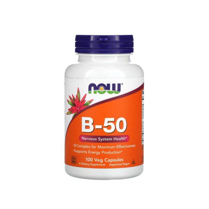 B 50 100 Veg Capsules (Now Foods) | Lazada.co.th