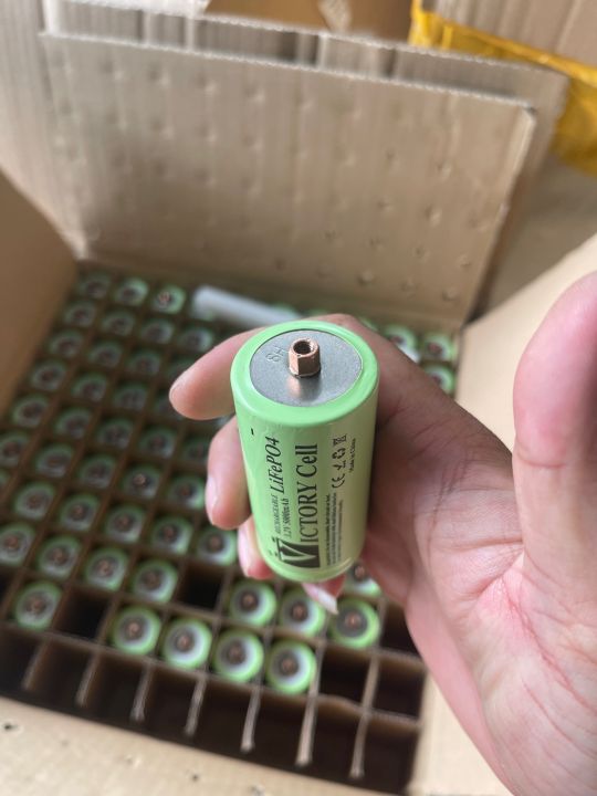 แบตเตอรี่ลิเธียมฟอสเฟต-lifepo4-ยี่ห้อ-victory-32650-32700-3-2v-5-000-6-000-mah-ชนิดหัวเรียบและหัวน็อต-คัดค่า-ir-ทุกก้อน