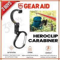 ตะขอ คาราบิเนอร์ Gear Aid รุ่น Heroclip ตะขออเนกประสงค์ หมุนได้ 360 องศา รับน้ำหนักได้ 60 ปอนด์ จัดเก็บอุปกรณ์ได้ง่ายดาย