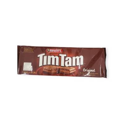 Arnotts Tim Tam Original Chocolate  Biscuit บิสกิตเคลือบช็อกโกแลตสอดไส้ครีมช็อคโกแลต 200g