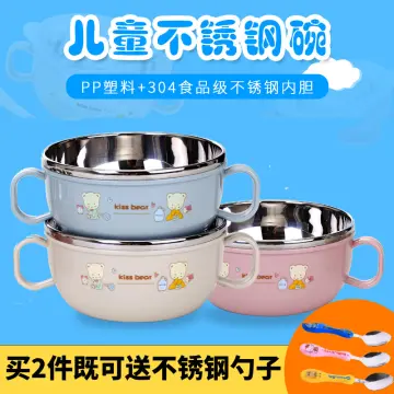 Baby complementary food bowl, insulated bowl, children's anti fall and anti  scald 316 stainless steel eating bowl, spoon, specia