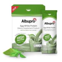 Albupro Matcha Flavour 300g.(12ซอง) โปรตีนจากไข่ขาว (แถมฟรีแก้วชง)