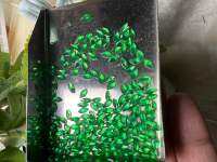 Green marquise 5x2.50mm 10 pieces