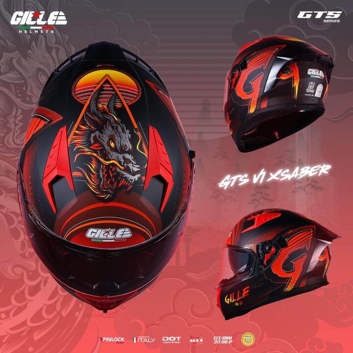 Gille Helmet Gts V X Saber Lazada Ph