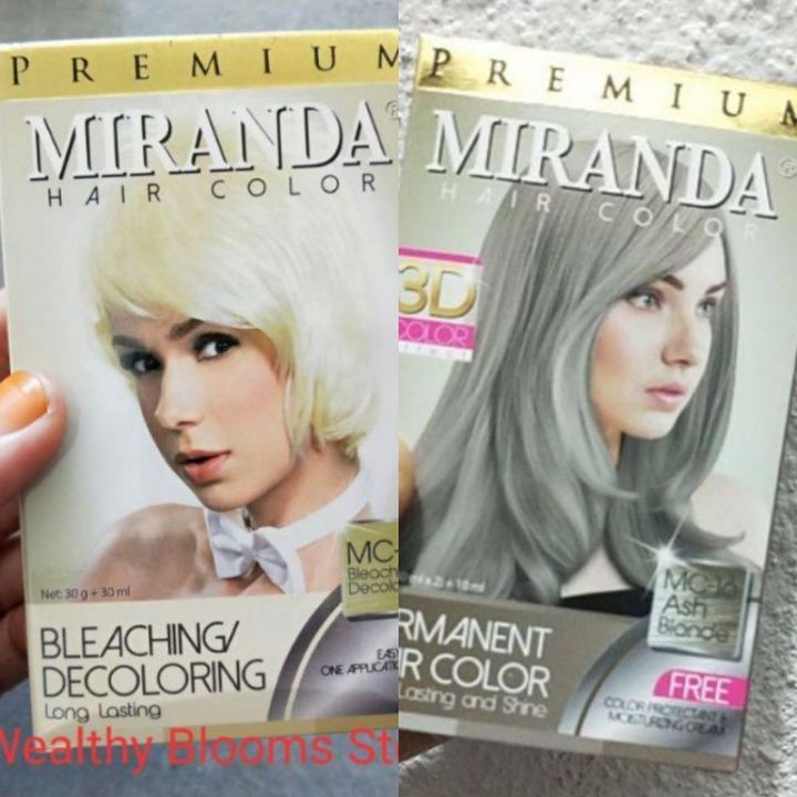 Miranda Hair Color Bleaching Ash Blonde | Lazada