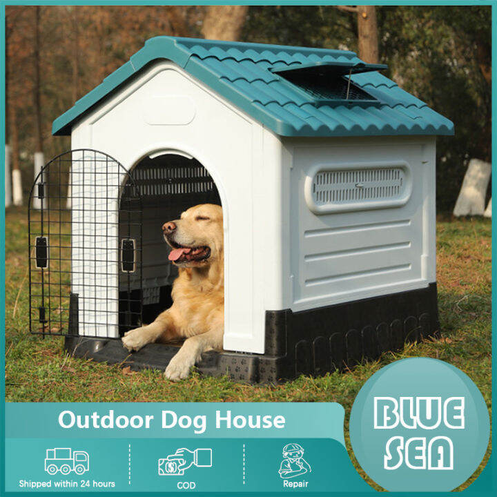 Large Dog House Rain proof and sunscreen Outdoor Allweather Dog kennel