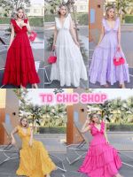 TD Chic Shop - เดรสยาวสุดหรู ใส่เที่ยว ออกงาน ผ้าไหมอิตาลี เริ่ดมากค่ะ