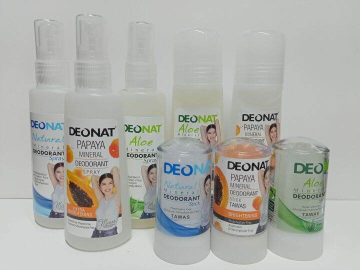 DEONAT ALOE MINERAL DEODORANT STICK/ROLL ON /SPRAY TAWAS Lazada PH