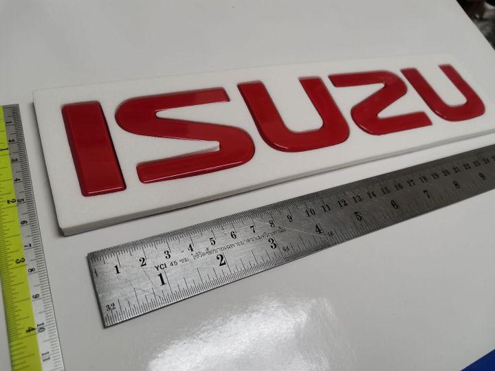 งานพลาสติกชุบโครเมี่ยม-คำว่า-isuzu-สำหรับติดฝาท้ายรถ-isuzu-dragon-eye-ติดรถ-แต่งรถ-อีซูซุ-ดราก้อน