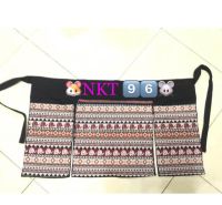 ผ้ากันเปื้ิอนพื้นเมืองลายช้างไทย ผ้ากันเปื้อนแบบครึ่งตัว Half Apron NKT.96