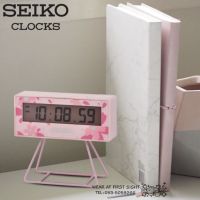 นาฬิกาปลุก SEIKO Digital รุ่น QHL082P ซากุระ ? SEIKO Mini Time Keeper Sakura Pink Limited Edition ? QHL082 รับประกันศูนย์1ปี ของแท้100%