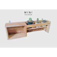 ชั้นวางของติดผนัง ชั้นวางของ ที่เเขวนกุญเเจ ติดผนัง MINI_TEAK Furniture