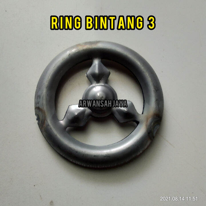 RING BINTANG 3 ORNAMEN PAGAR BESI | Lazada Indonesia