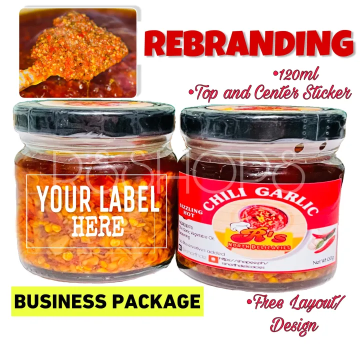 Chili Garlic Oil/Sauce 24pcs REBRANDING(Your own brand) Lazada PH