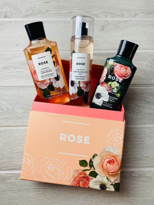 💯 Original BATH & BODY WORKS Rose Gift Set Lazada PH