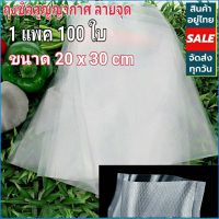 ถุงซีล 100ใบ(1แพค) สุญญากาศ ขนาด 20*30cm.ลายนูนจุด Vacuum Sealer Bag2  ลายนูน สินค้าอยู่ไทย พร้อมส่ง