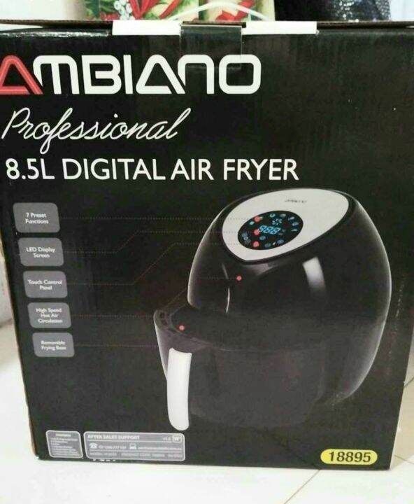 Ambiano Digital Air Fryer 8.5 Liters Lazada PH