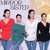 ?️Mirrorsister #30526.4 เสื้อตัวเก๋ เสื้อปาดไหล่ เสื้อคอถ่วง เสื้อออกงาน เสื้อทำงาน