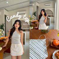 Candy top เสื้อสายสปาเก็ตตี้คอสามเหลี่ยม