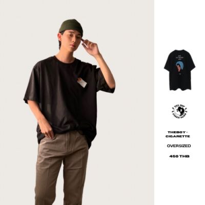 THEBOY-TEE CIGARETEเสื้อยืดโอเวอร์ไซส์