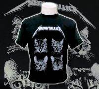 Meowtallica เสื้อยืด cotton?