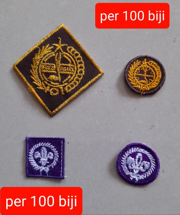 isi (100biji) bed bordir tunas kelapa dan pandu dunia/pandu wosm putra