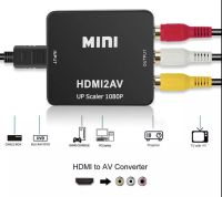 HDMI TO AV Scaler Adapter HD Video Composite Converter กล่อง HD RCA AV/CVSB L/R 1080P รองรับ NTSC PAL