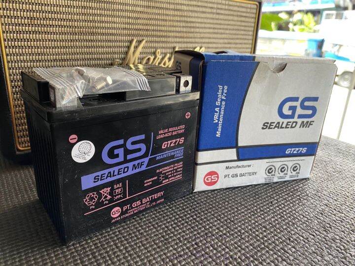 Rsmm motoparts GS BATTERY GTZ7S 12V 6AH Maintenance Free(CLICK,ADV ...