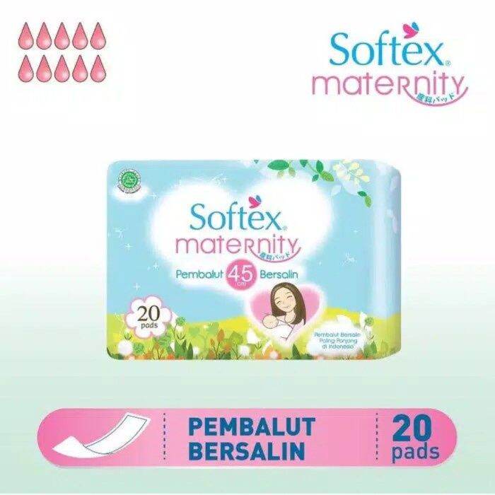 Softex Maternity Pembalut Ukuran 45 Cm Isi 20 Pads Untuk Bersalin Pembalut Wanita Hamil Dan