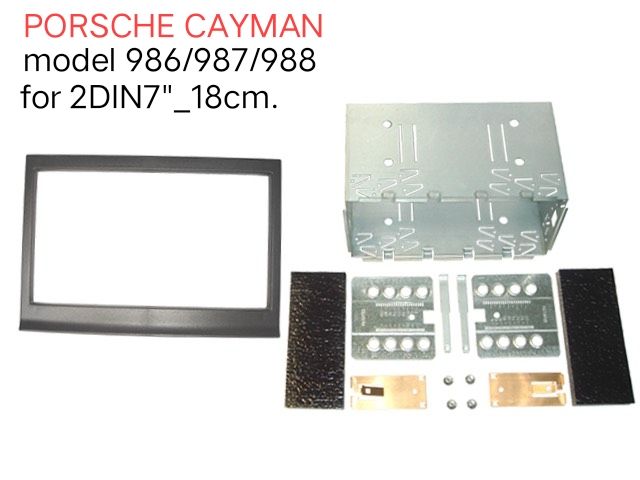 หน้ากากวิทยุ PORSCHE CAYMANN(986/986/988)ปี 2010-2016สำหรับเปลี่ยนเครื่องเล่น 2DIN7"-18cm.