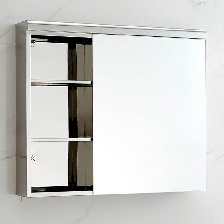 Pozula Stainless steel bathroom mirror toilet bathroom