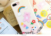 สติ๊กเกอร์ กันน้ำ sticker ตกแต่ง ลายน่ารักๆ DIY เลม่อน หมี ไอติม